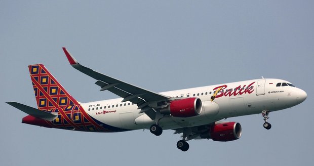 Letadlo společnosti Batik Air. (ilustrační foto)