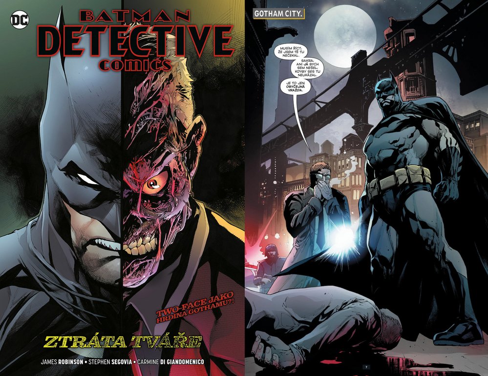 Komiks Batman Detective Comics: Ztráta tváře