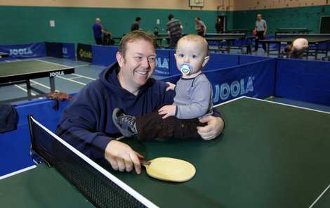 Malý ping-pongový šampion Jamie Myška Buddell