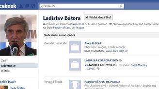 Hacker údajně naboural Bátorův profil na Facebooku. Skvěle však napodobil jeho slovní styl