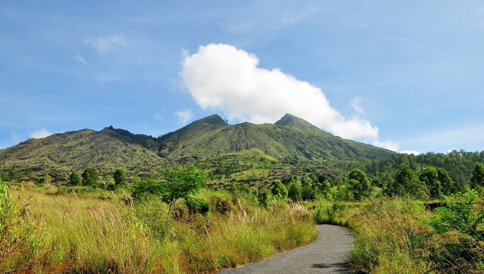 Sopka Batur na Bali