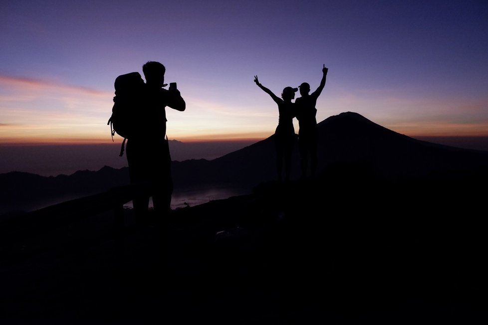 Sopka Batur na Bali