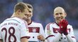 Fotbalisté Bayernu se umí dobře bavit, v zápase i na tréninku