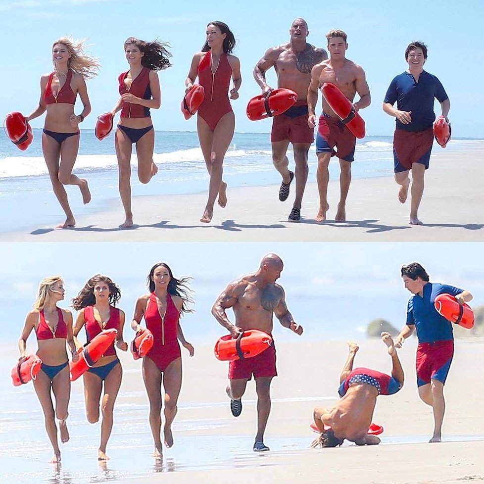 Zac Efron v traileru na film Baywatch