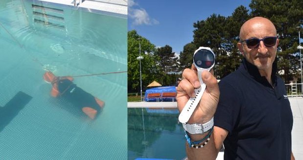 Bazén v Novém Jičíně má supermoderní systém, který upozorní na tonoucího. Říká se mu »andělské oči«.