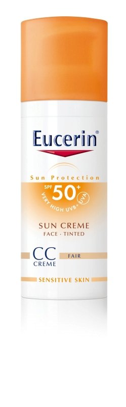 Eucerin CC krém na opalování na obličej SPF 50+, 405 Kč, koupíte v síti drogerií