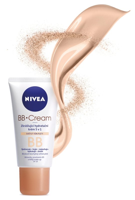 Nivea Zkrášlující hydratační BB krém 5v1, 210 Kč, koupíte v síti drogerií