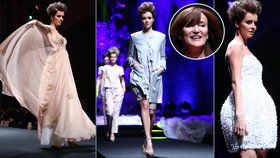 Česká Miss 2013 vystřídala na módní přehlídce několik outfitů a působila tak jako přitažlivý módní chameleon