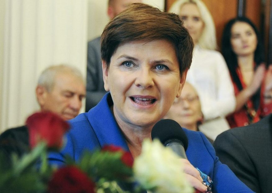 Beata Szydlová, kandidátka na premiérku polské strany Právo a spravedlnost