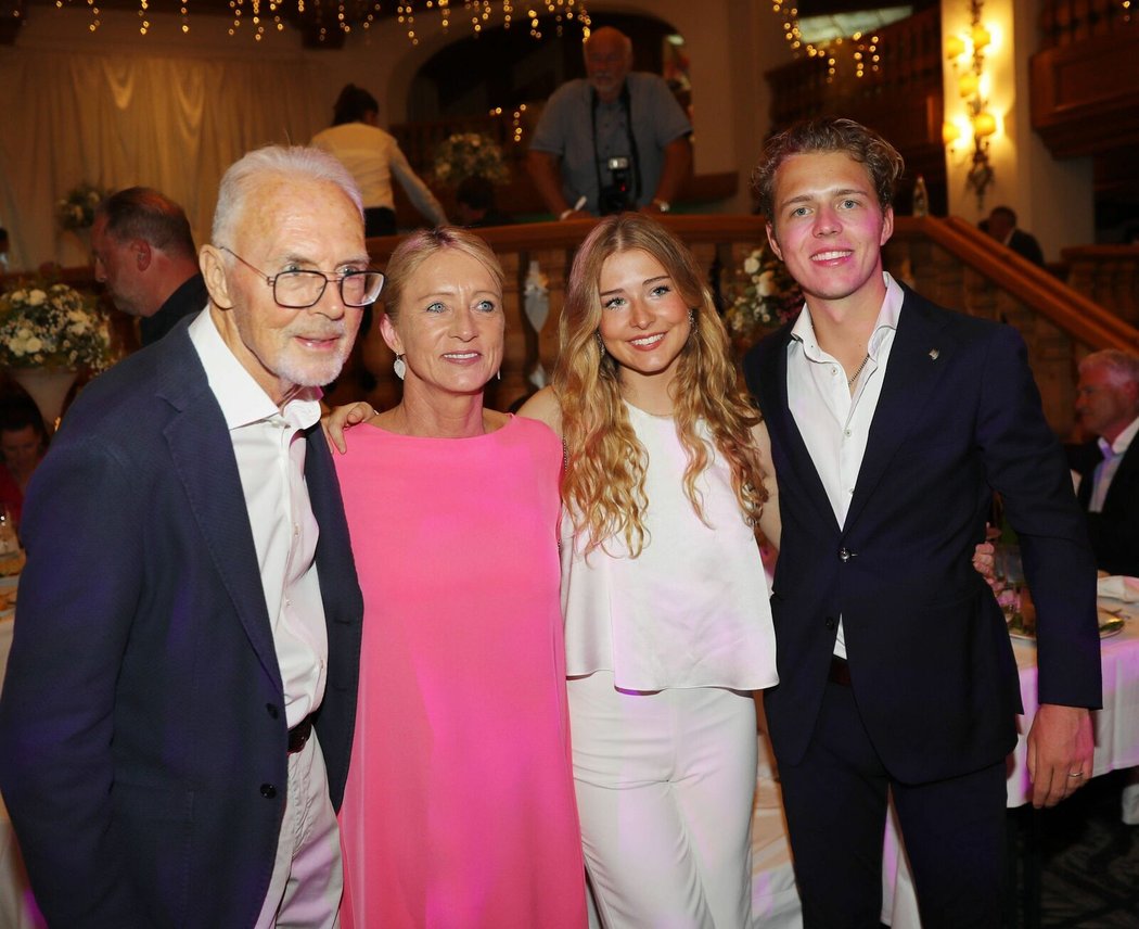 Beckenbauer se svou rodinou