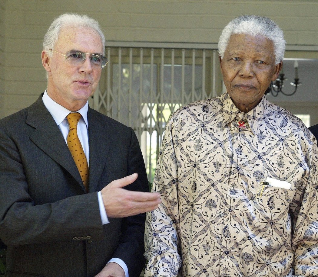 Franz Beckenbauer a Nelson Mandela