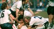 Franz Beckenbauer a jeho spoluhráči se radují z vítězství na MS 1974
