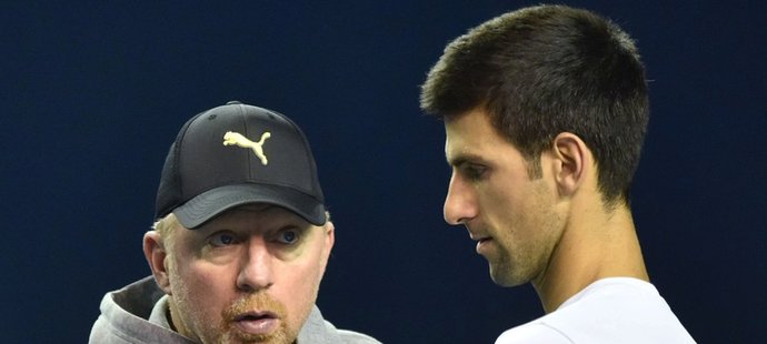 Boris Becker v rozhovoru se svým svěřencem Novakem Djokovičem