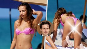 O tohle mladý ženáč Beckham přišel! Sexy bejvalka špulila na pláži v Miami