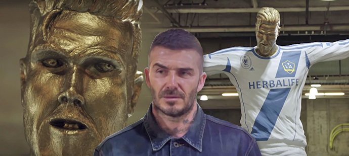 David Beckham nebyl ze své sochy kdovíjak nadšený, později naštěstí zjistil, že se stal terčem vtípku