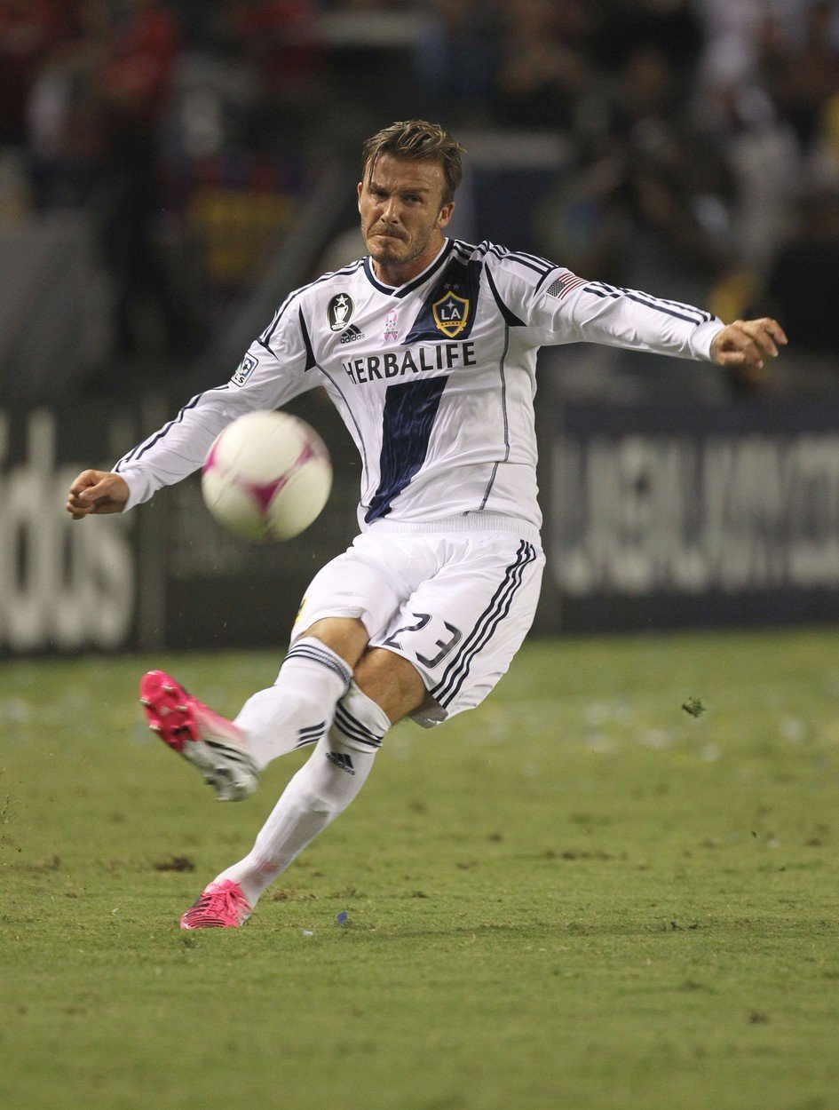 David Beckham v dresu L.A. Galaxy