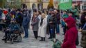 Lidé ve Valašském Meziříčí opět protestovali kvůli kauze řeky Bečva.