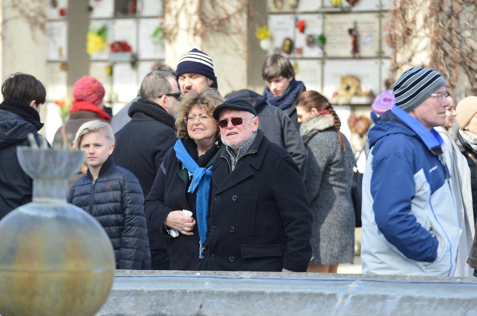 Pohřeb Vlastimila Bedrny.