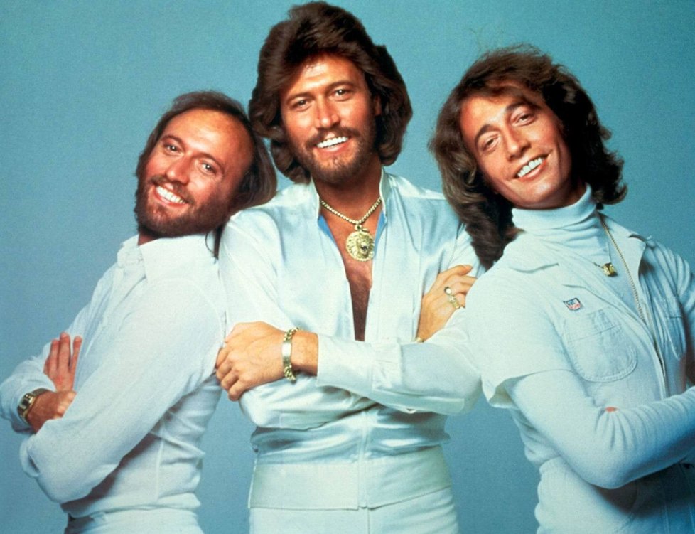 Legendární Bee Gees, zleva: Maurice Gibb, Barry Gibb, Robin Gibb
