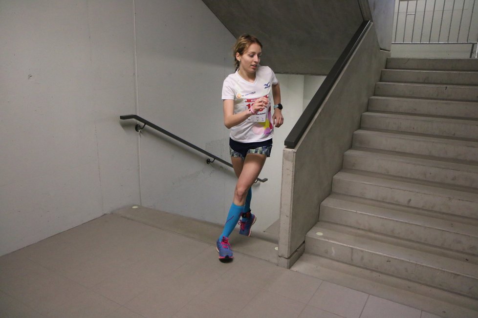 Výběh po schodech pořádně prověřil fyzičku každého běžce.