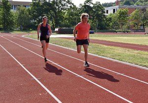 Atletický klub v Libni se pyšní novou tartanovou dráhou pro běžce.