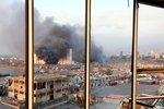 Následky libanonského výbuchu v srpnu 2020