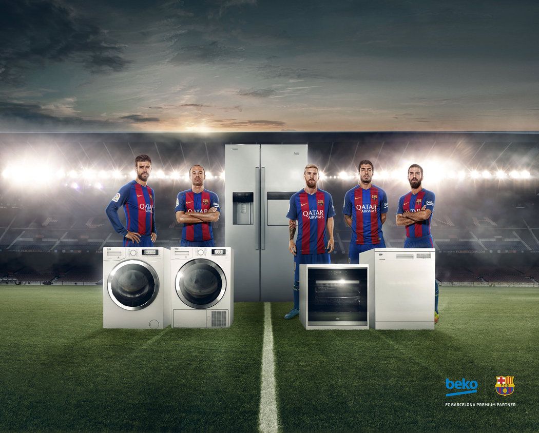 Beko, je přední značka domácích spotřebičů a oficiální partner FC Barcelona