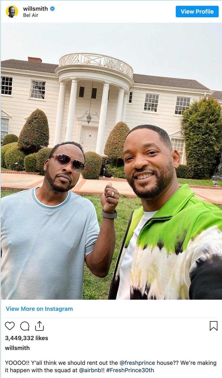 Dům, kde Will Smith točil seriál Fresh Prince, je k pronájmu přes Airbnb. 30 let od první série seriálu Fresh Prince s Willem Smithem v hlavní roli, je dům v Bel-Air, kde se seriál natáčel, k dispozici na pronájem.