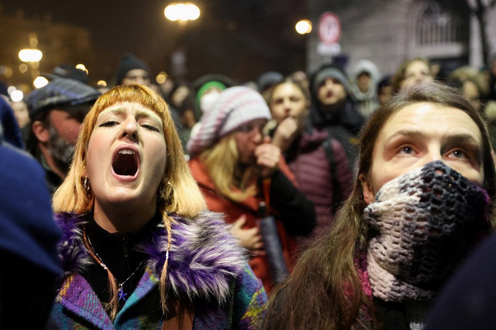 Bělehradské protesty (20.12.2023)