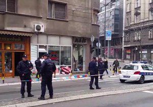 Muž se odpálil v bělehradské pekárně.
