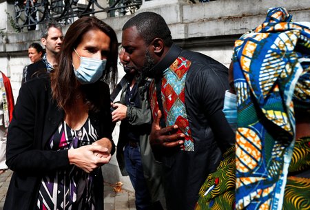 Belgická premiérka Sophie Wilmésová během oslav 60. výročí konžské samostatnosti