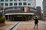 Budova europarlamentu v Bruselu: Uctění památky obětí teroru