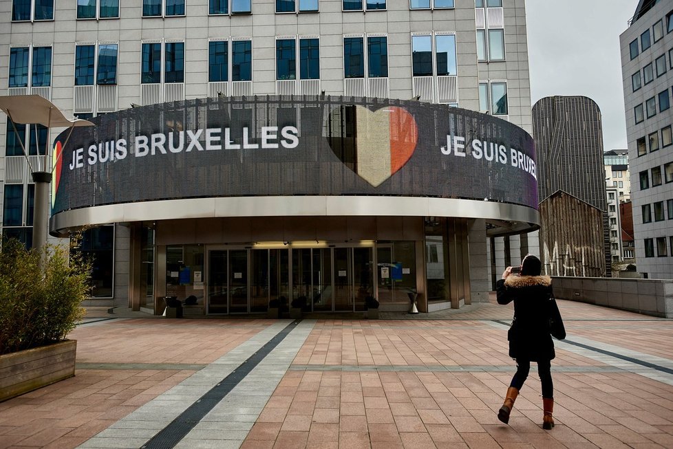 Budova europarlamentu v Bruselu