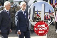„Díky, Ameriko!“ Pavel s králem Philippem na oslavách konce 2. světové, Černochová v růžové