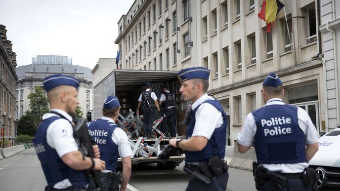 Belgická policie. Ilustrační fotografie 