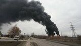 Exploze v ruském pohraničí: Útok poškodil ropný terminál. Gubernátor zmínil granáty a letadlo
