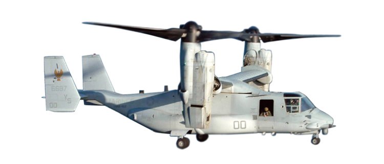 Ve výzbroji americké a japonské armády funguje konvertoplán Bell Boeing V-22 Osprey