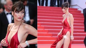 Modelka Bella Hadid (19) v Cannes: Ukázala od všeho kousek!