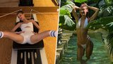 Bella Hadidová provokuje na sítích: Pózy v bikinách a roztažené nohy!