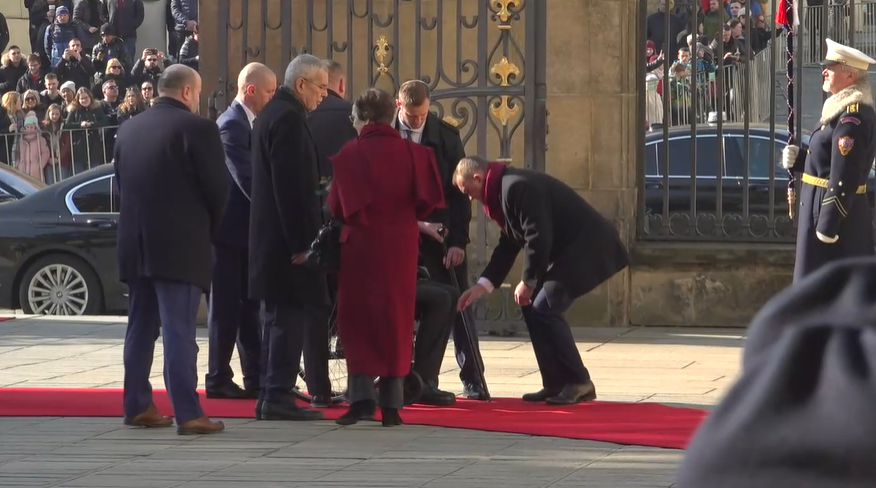 Prezident Miloš Zeman přivítal na Pražském hradě rakouského prezidenta Alexandera Van der Bellena s chotí (2.3.2023)