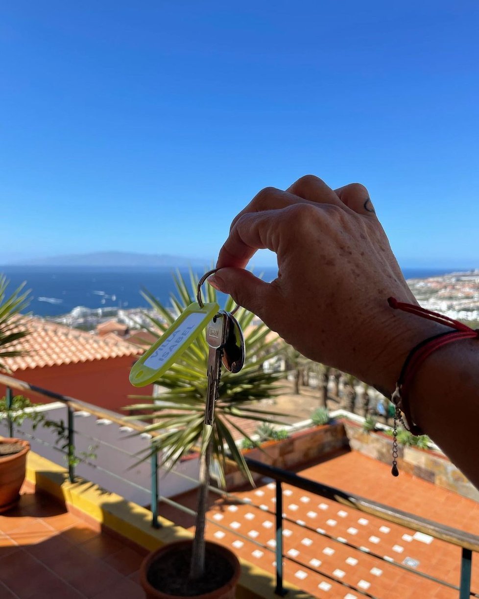 Belohorcová s manželem koupili na Tenerife vilu s tímto krásným výhledem.