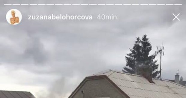 V domě v sousedství Belohorcové hořelo