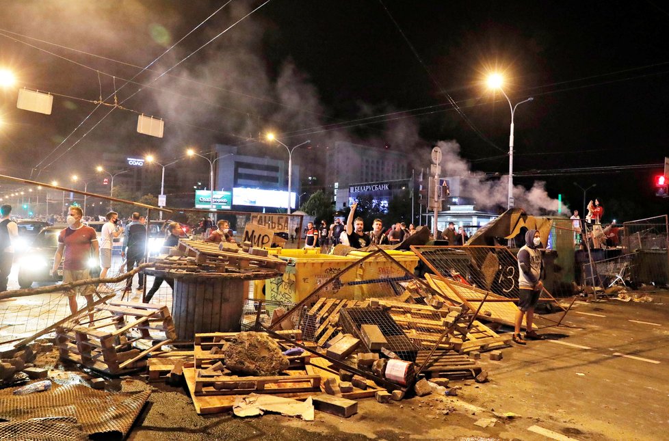 V Bělorusku pokračují protivládní demonstrace (11.8.2020).