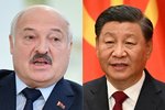 Běloruský prezident Lukašenko a čínský prezident Si Ťin-pching