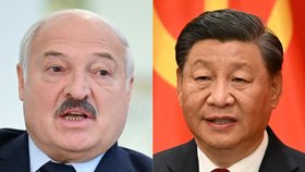 Běloruský prezident Lukašenko a čínský prezident Si Ťin-pching