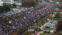 Velké demonstrace se konaly v neděli, v předvečer stávky Velké demonstrace se konaly v neděli, v předvečer stávky