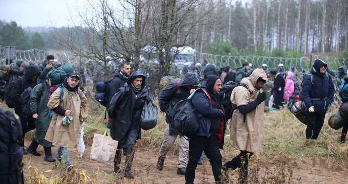 Migranci na granicy polsko-białoruskiej