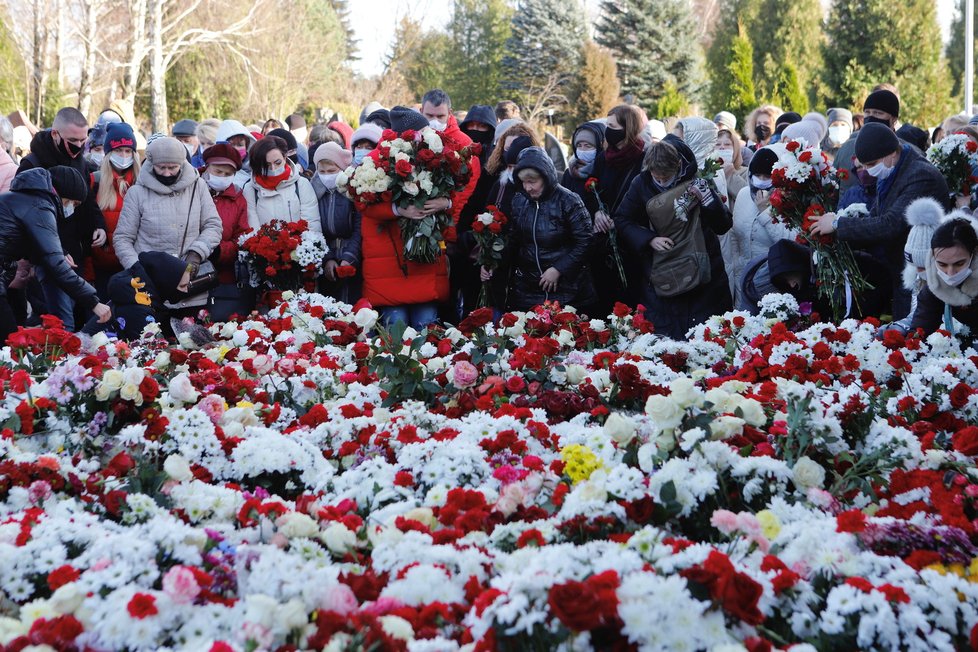 Protesty v Bělorusku.