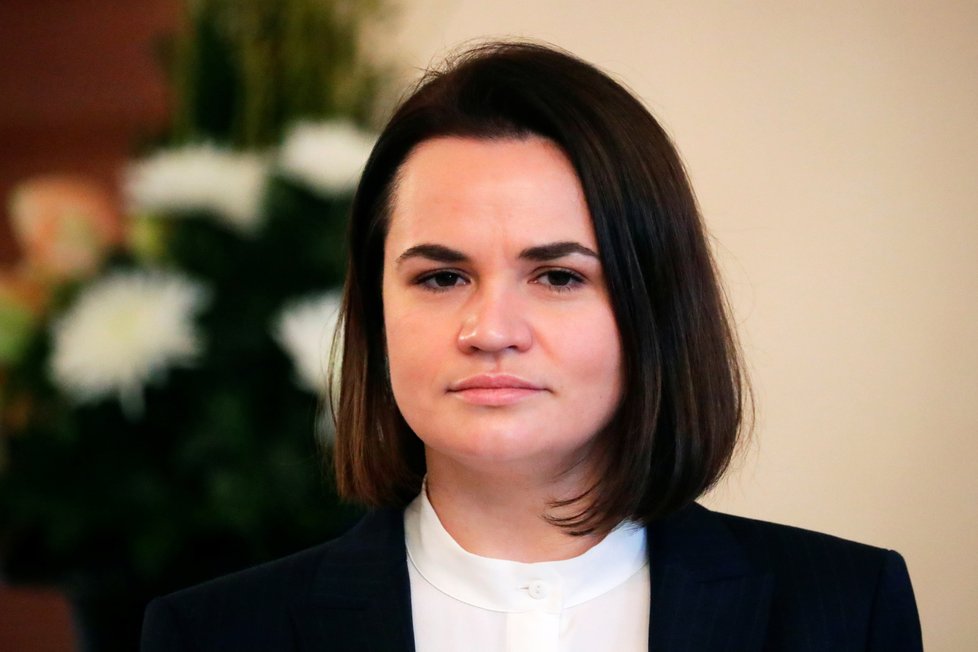 Běloruská opoziční vůdkyně Svjatlana Cichanouská