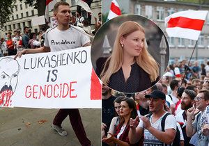 Češka Veronika, kterou unesli v Bělorusku, okomentovala současné protesty, (15.08.2020).